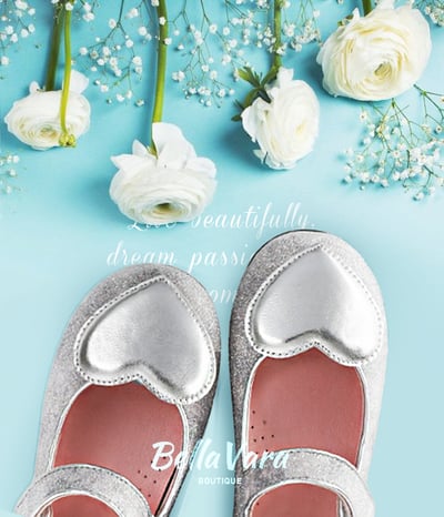 BellaVara 璀璨之心絢麗公主鞋-銀5
