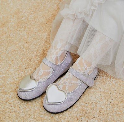 BellaVara 璀璨之心絢麗公主鞋-銀12