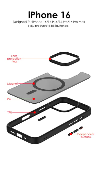 V.Jun Phantom Case (微俊-幻影殼）iPhone 16+/16/15Pro/15 Pro Max/159