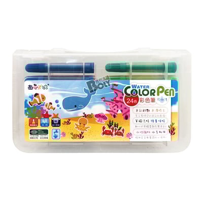 西瓜太郎24色可水洗彩色筆1