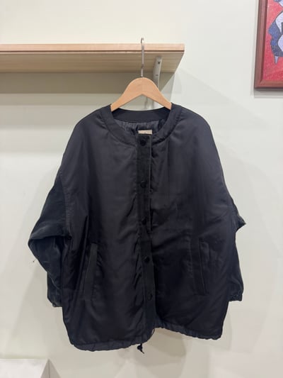 異材質拼接外套7