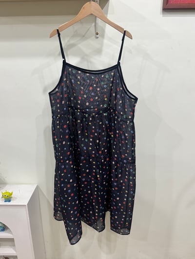 彩色點點吊帶洋5