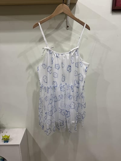 小花網紗背心5