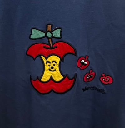 蘋果刺繡踢3