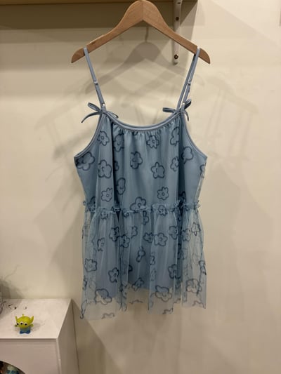 小花網紗背心2