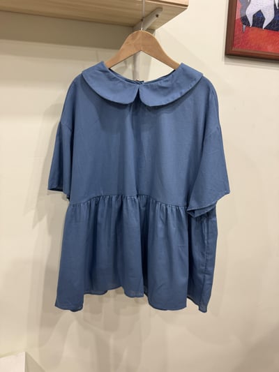 翻領素色短袖衫5