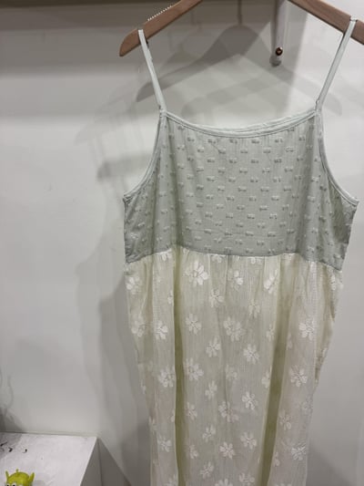 拼接網花吊帶洋5