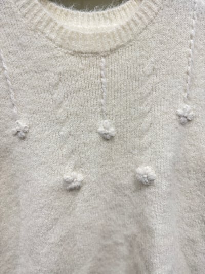 刺繡花花針織背心6