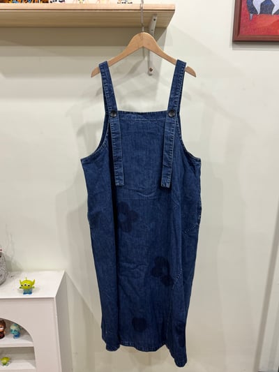 花花牛仔吊帶裙4