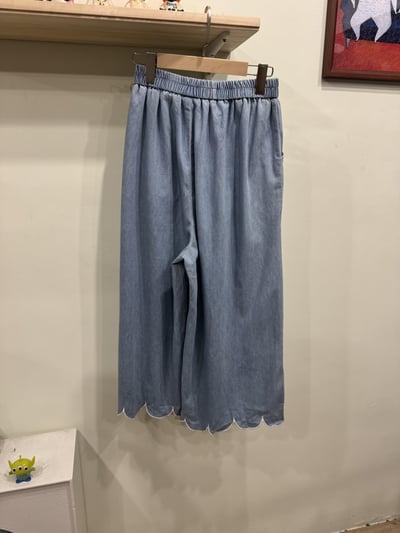 彩色花朵牛仔褲2