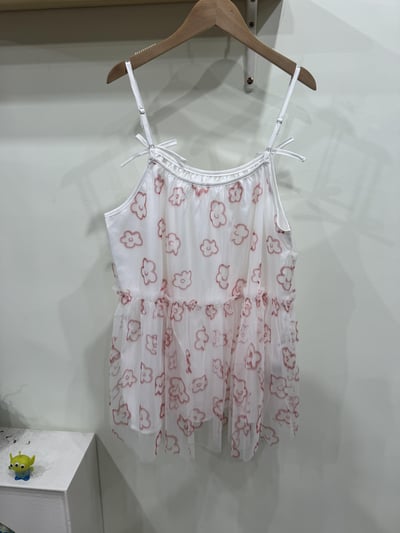 小花網紗背心6