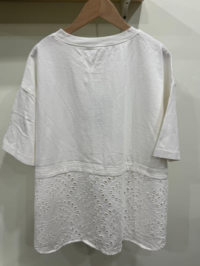 下拼繡布貓貓刺繡上衣7