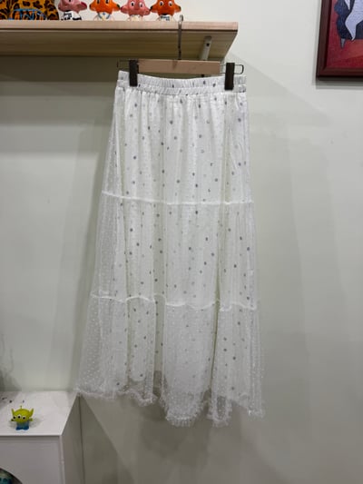 彩點拼紗半裙2