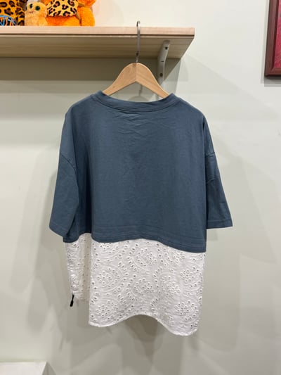 下拼繡布貓貓刺繡上衣9