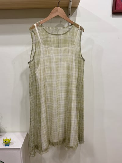 真兩件格紋洋裝3