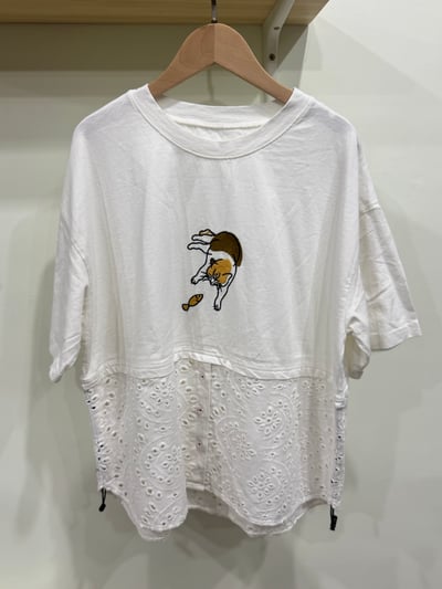 下拼繡布貓貓刺繡上衣6