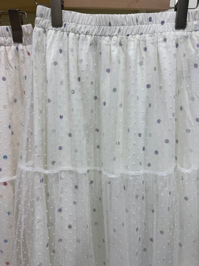 彩點拼紗半裙4
