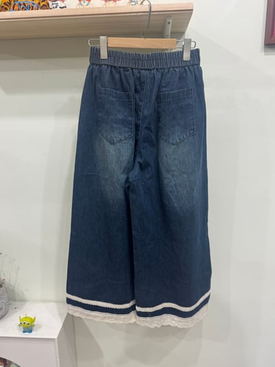 蕾絲下擺水洗褲5