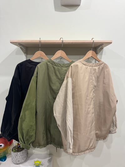 異材質拼接外套2