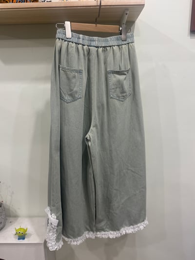 蕾絲蝴蝶結寬褲5