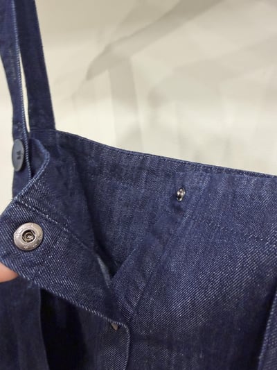 下拼彩紗牛仔吊帶洋7