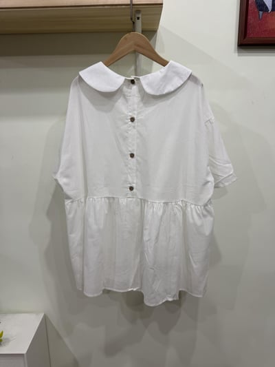 翻領素色短袖衫2