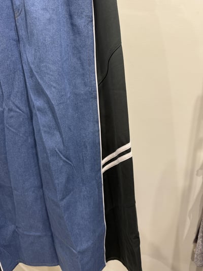 兩側拼布牛仔裙7
