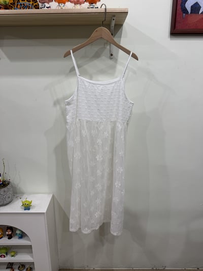 拼接網花吊帶洋2