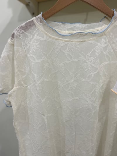 蝴蝶結暗紋短袖5