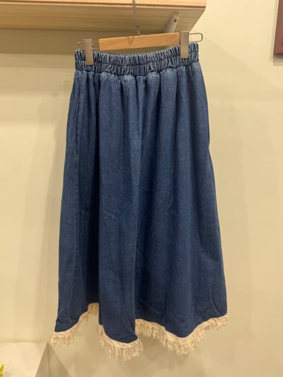 刺繡復古牛仔裙2