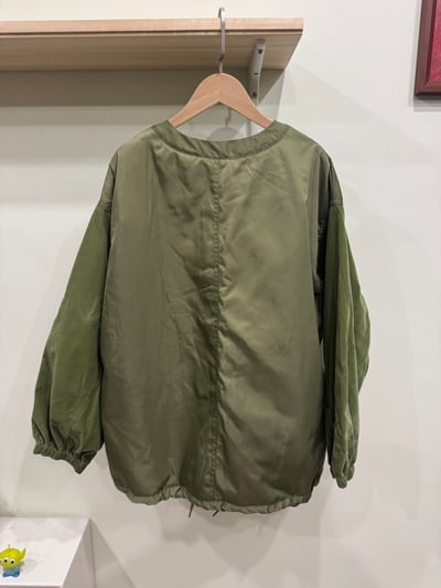 異材質拼接外套6