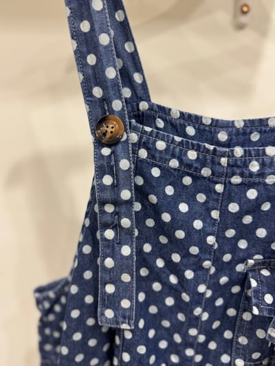 點點牛仔吊帶褲3