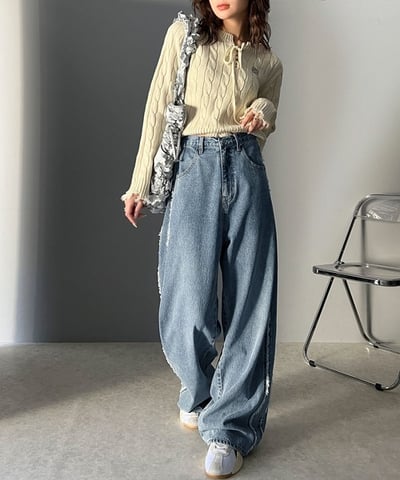 側邊鬚鬚牛仔褲12