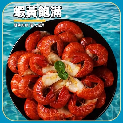 無冰衣特級龍蝦尾/500g每袋 新鮮現撥 顆顆帶黃3