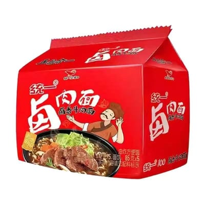 統一牛肉面五連包裝5