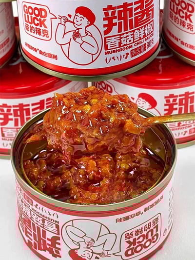 菇的辣克香菇鮮椒辣醬大豆辣椒醬下飯菜下飯醬6