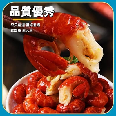 無冰衣特級龍蝦尾/500g每袋 新鮮現撥 顆顆帶黃2