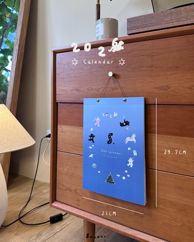 [現貨] 🗒️ 2026 Calendar 桌曆 / 掛曆 𖤐免運𖤐4