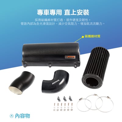 免運 免工資 ARMAMINR60-A R5X R60 碳纖維進氣系統5