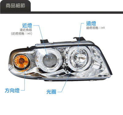 HE-AU-027 Audi 大燈總成2