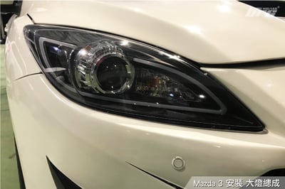 HE-MA-008 Mazda 3 大燈總成-黑底款2