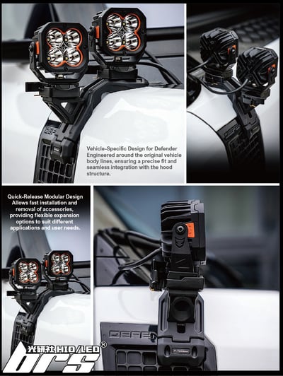 WL-LR-ACC-01 DEFENDER 專用葉子板燈架3