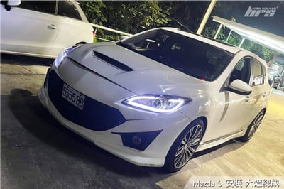 HE-MA-008 Mazda 3 大燈總成-黑底款3