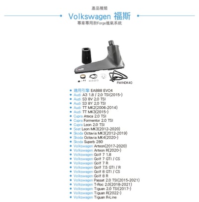 FMINDK40 EA888 碳纖維進氣系統5