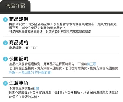 免運 免工資 HD-CI901 Civic MST 進氣系統5
