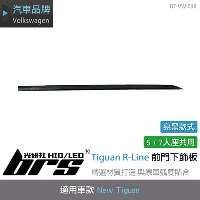 DT-VW-008 Tiguan R-Line 前門下飾條(黑)1
