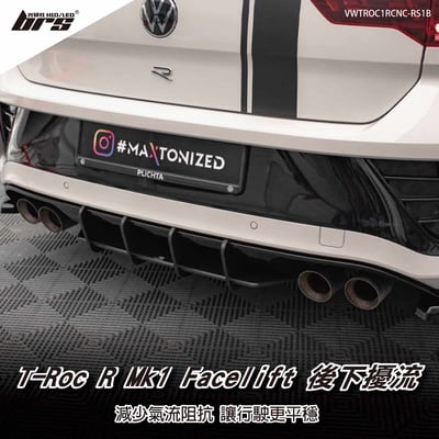 VWTROC1RCNC-RS1B T-Roc R Mk1 Facelift 後下擾流1