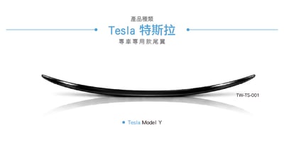 TW-TS-001 Tesla Model Y RZ 尾翼 特斯拉3