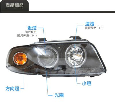 HE-AU-021 Audi 大燈總成2