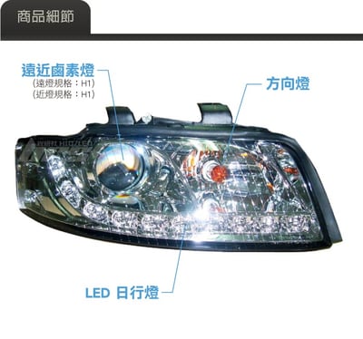 HE-AU-011 Audi 大燈總成2